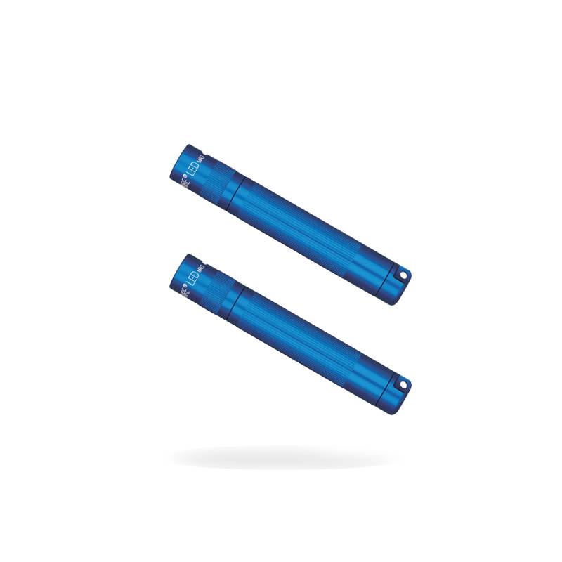 Maglite Pack de DEUX lampes torche solitaire K3A coloris Bleu + piles