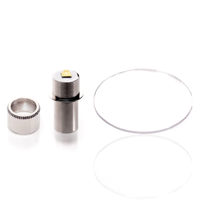 FranceOutdoor Litt Mise à niveau LED Maglite Ampoule 350 Lumens (2-6 piles) + Kit de lentilles Modèle C & D