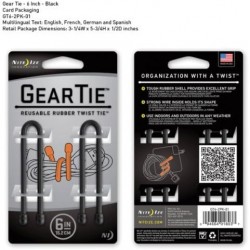 Nite Ize Lot de 2 Knot Bone Gear polyvalents 2 pcs. (15,24 cm) - noir - Image 5