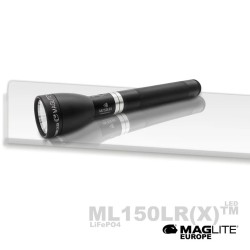 Maglite Lampe Torche LED ML150LRX - Rechargeable - Ultra Puissante - 1082 LUMENS - PROFESSIONNELLE - Livrée en coffret - Noir Mat - Image principale
